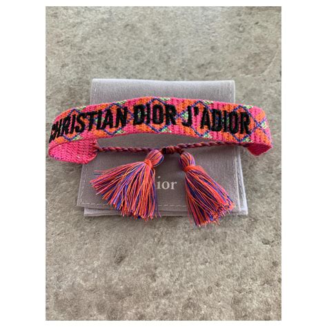 BRACELET CHRISTIAN DIOR J’ADIOR Tissu Rose ref.121335.